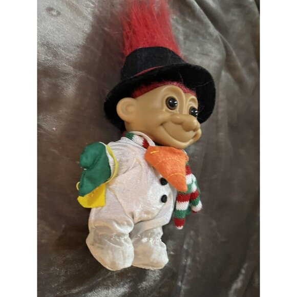 CHRISTMAS SNOWMAN - 5" Russ Troll Doll - NEW IN ORIGINAL BAG - Picture 6 of 14